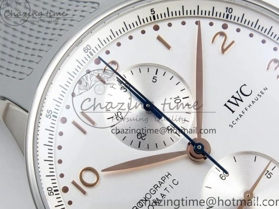 MIROTIME 0403 Portuguese Chrono IW3716 Z+F 1:1 Best Edition White Dial on Gray Rubber Strap A WrinkleFree 7014